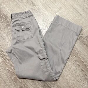 •ANN TAYLOR LOFT• GREY KHAKI POCKET PANTS